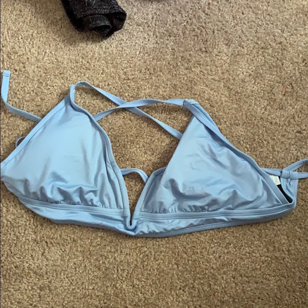 Blue Bikini Top
